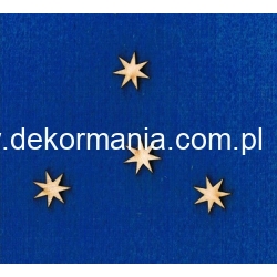 SKLEJKA #3mm Gwiazdka 7-ramienna  wys.13mm / komplet 4szt